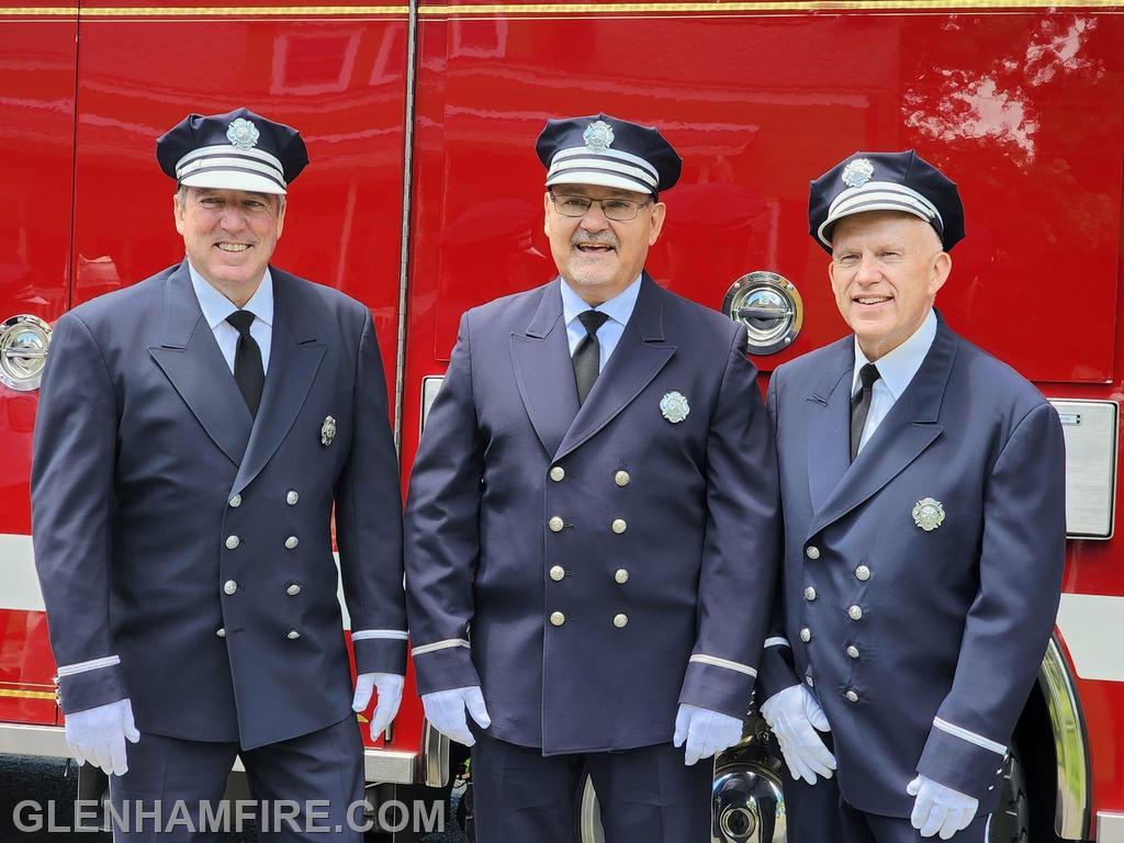 Left to right, FF McGarry, FF Oconnor and life member FF Perkins 