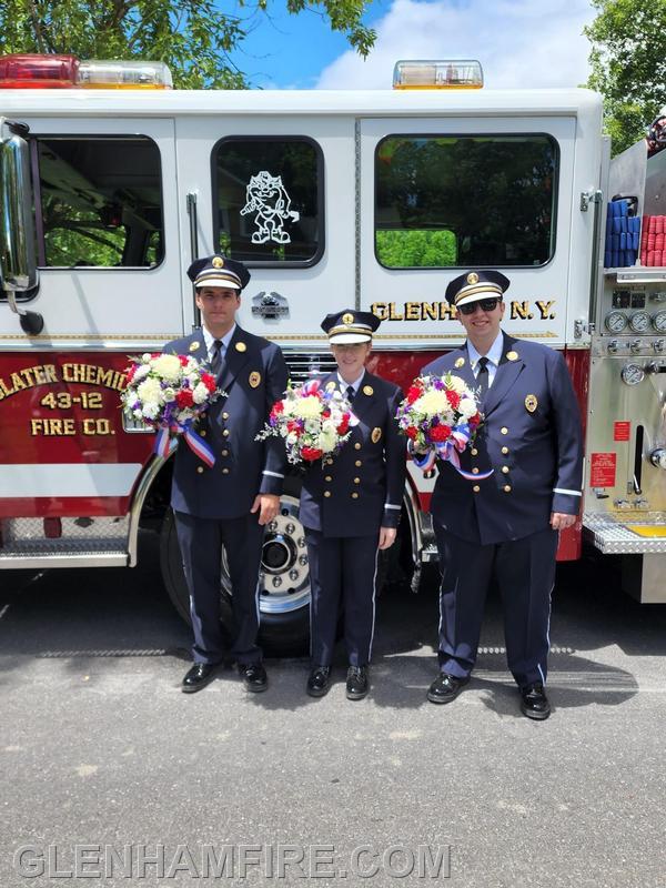 Left to right- LT Etta, Captain Maupin and LT Haight